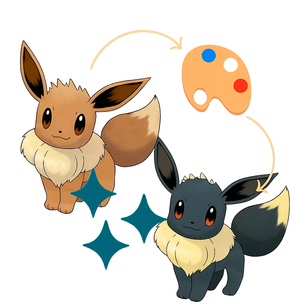 Recolor de un Pokémon + Shiny